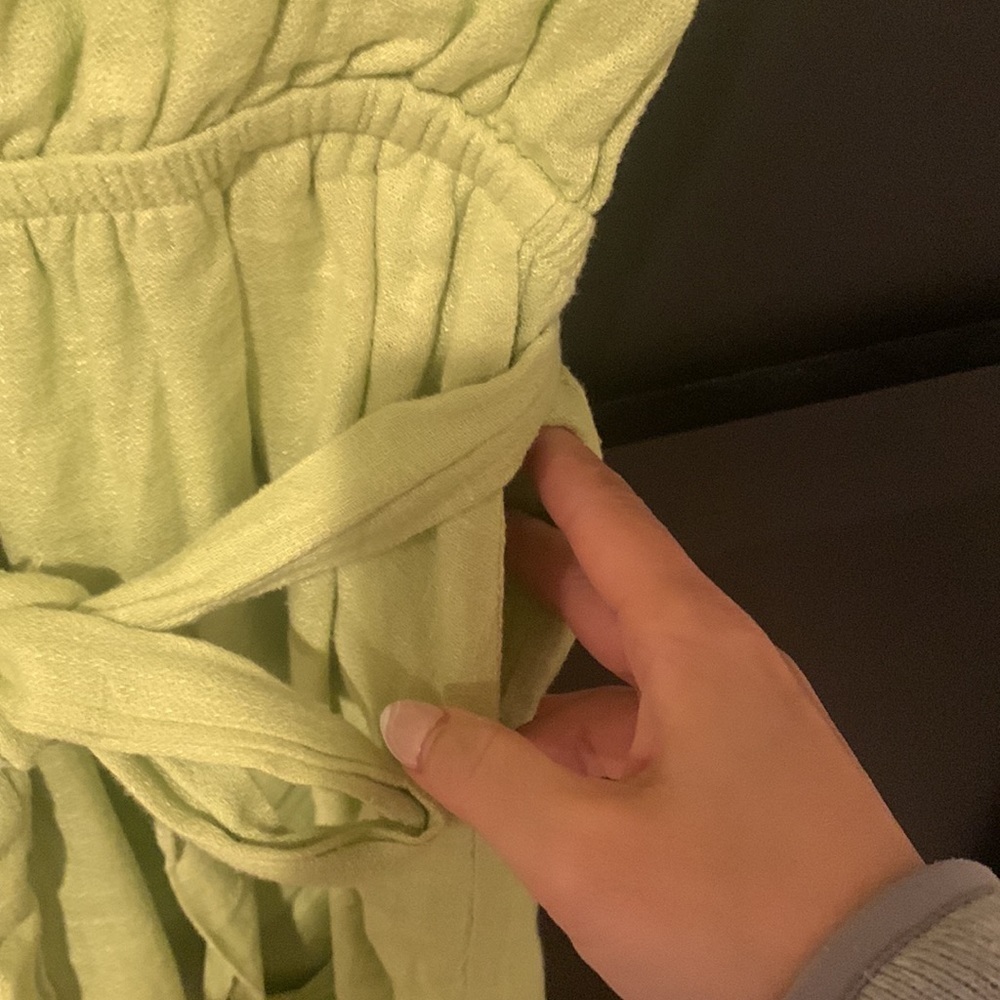 Lost + Wander Garden Girl Neon Green Romper. Size S - Picture 5 of 10